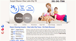 Desktop Screenshot of carpetcleanerclearlakecity.com